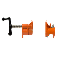 3/4&quot; Wood Gluing Pipe Clamp Set (4 Pack) Heavy Duty PRO Woodworking Cast Iron