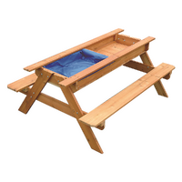 Sand &amp; Water Wooden Picnic Table