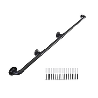 1m Handrail Stair Rail Grab Balustrade Staircase Banister + Installation Kit