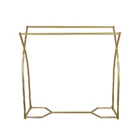Commercial Clothing Garment Rack Retail Shop in Gold