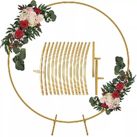 250cm Round Balloon Arch Frame Stand Gold