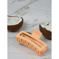 Claw Clip - Jumbo Elongated Rectangle - Peach