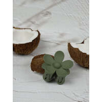 Claw Clip - Flower - Khaki