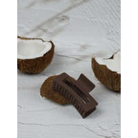 Claw Clip - Elongated Rectangle - Chocolate