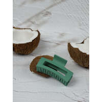 Claw Clip - Elongated Rectangle - Pine Green