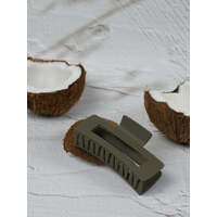 Claw Clip - Medium Elongated Rectangle - Olive