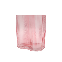 Suzhou Curved Vase Small Pink