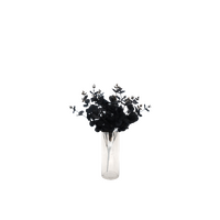 Faux Nordic Black Eucalyptus Leaf Stem