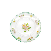 Bouquet Glass Flat Plate blue