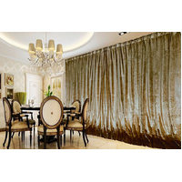 Large Thick Velvet Curtains Warp Knitted Velvet 550x270cm+30 Hooks Pinch Pleat