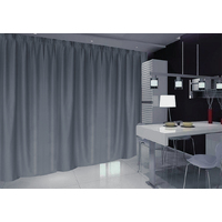 Long Blockout Curtains 590x273cm PINCH PLEAT+ Hooks High Level Fabric Grey Blue