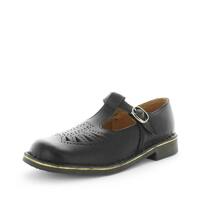 WILDE SCHOOL Girl&#39;s JENNY-Snr School Black/Smooth Shoe 10US
