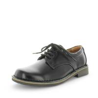 WILDE SCHOOL Girl&#39;s JEZRA-Jnr School Black Off Shine Shoe 11US