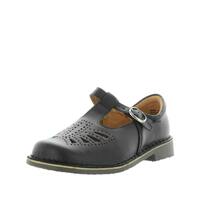 WILDE SCHOOL Girl&#39;s JARRA School Black/Smooth Shoe 10US