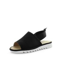 AEROCUSHION Women&#39;s MARLY Sandals Black Shoe 7US