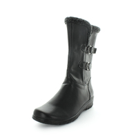 AEROCUSHION Women&#39;s MAX Boots Black Smooth Shoe 8US