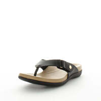 AEROCUSHION Women&#39;s MESPY Slides Black Shoe 41EU