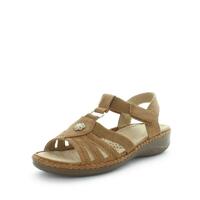 AEROCUSHION Women&#39;s MINARA Sandals Tan Shoe 7US
