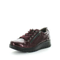 AEROCUSHION Women&#39;s MOUSSE Sneakers Wine Patent Shoe 6US
