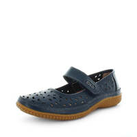 JUST BEE Women&#39;s CALEBASIC Flats Navy 41EU