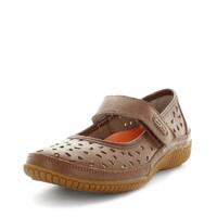 JUST BEE Women&#39;s CALE Flats Tan 36EU