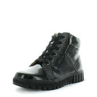 JUST BEE Women&#39;s CAMPANA[Size:39] Boots Black Patent 39EU