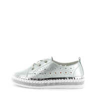 JUST BEE Women&#39;s CASINI Flats Silver 39EU