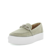 JUST BEE Women&#39;s CHIMY Loafers / Slip ons Beige Suede 41EU
