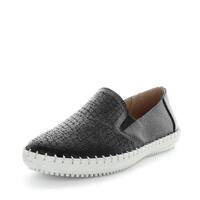 JUST BEE Women&#39;s COBLE Loafers / Slip ons Black Embossed 42EU