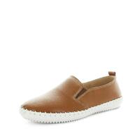 JUST BEE Women&#39;s COBLE Loafers / Slip ons Tan Smooth 42EU