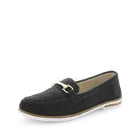JUST BEE Women&#39;s CRESSYA Loafers / Slip ons Black Snake 41EU