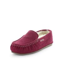 JUST BEE Women&#39;s CRISPY Slippers Burgundy 10US