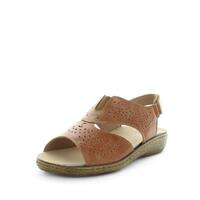 KIARFLEX Women&#39;s KADE Sandals Tan Shoe 40EU