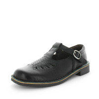 WILDE SCHOOL Girl&#39;s JEANIE School Black Smooth Shoe 9US