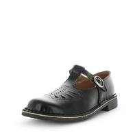 WILDE SCHOOL Girl&#39;s JENNY-Snr School Black Off Shine Shoe 9US