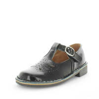 WILDE SCHOOL Girl&#39;s JENNYVELJnr School Black Off Shine Shoe 9US
