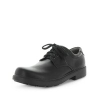 WILDE SCHOOL Boy&#39;s JOHNSON School Black Smooth Shoe 46EU