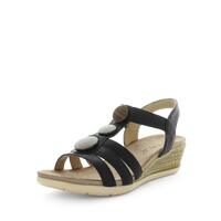 WILDE Women&#39;s SAURA Sandals Black Shoe 38EU