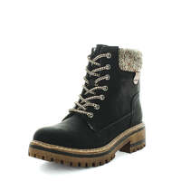 WILDE Women&#39;s SNUGGLE Boots Black Micro Shoe 41EU