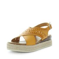 WILDE Women&#39;s SOLAF Sandals Mustard Shoe 39EU