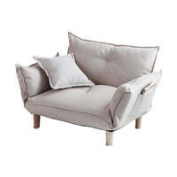 NNEOBA Convertible Sofa Couch with Adjustable Backrest and Armrests
