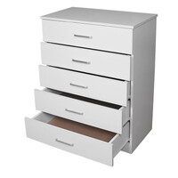 NNECN Classic Elegance: Five-Drawer Chest for Organized Living