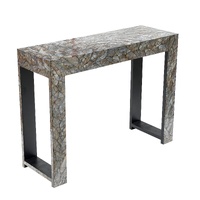 STONE HEDGE MOTHER OF PEARL HAND MADE CONSOLE TABLE