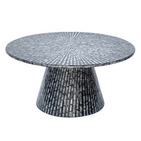TRIDENT MOTHER OF PEARL HAND MADE COFFEE TABLE