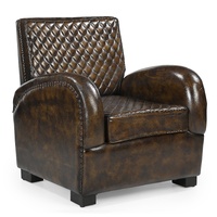 ARMSTRONG HAND MADE LEATHER ARM CHAIR