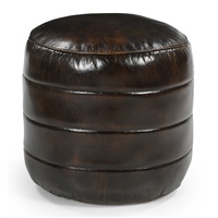 BRONWYN GENUINE LEATHER OTTOMAN