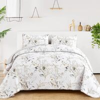 Breathtaking Quilted Coverlet and Pillowcases Set: Transform Your Bedroom&#39;s Look - Queen size