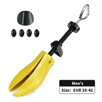 1 PCS Yellow Adjustable Shoe Stretcher for Men&#39;s Shoes, Size EUR 38-42