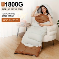 Extra Wide Mummy Sleeping Bag - 3 Season Warm &amp; Cold Weather, Waterproof, Lightweight (with Compression Sack)