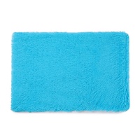 Fluffy Pet Blankets-Soft Faux Fur, Anti-Anxiety Cozy Throws for Cats and Dogs, M 80*55cm Blue